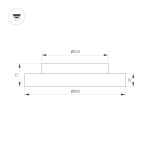 Потолочная люстра Arlight SP-ESTELY-R800-60W Warm2700 (BK, 80 deg, 230V, TRIAC) 055589
