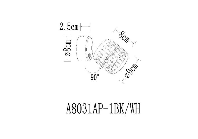 Спот Arte Lamp Atria A8031AP-1WH