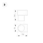 Настенный светильник Arlight SP-Spicy-Wall-S115x72-6W Warm3000 033685