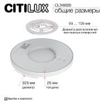 Потолочный светильник Citilux Norma CL749320
