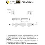 Подвесная люстра Omnilux Gavignano OML-51703-11