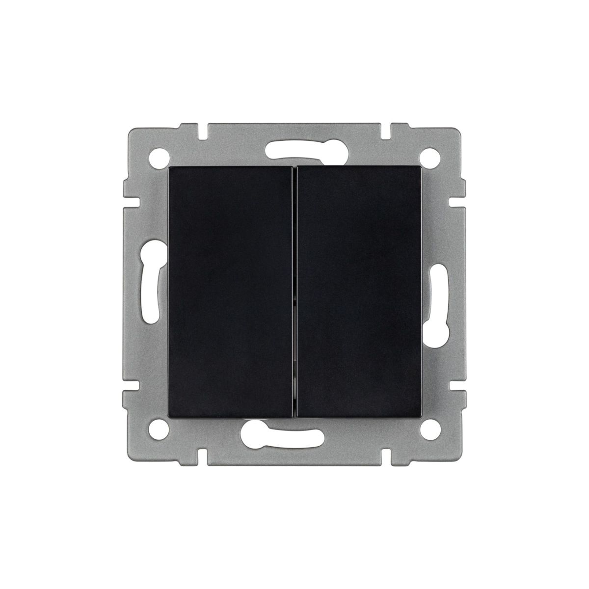 Механизм выключателя двухклавишный непроходной Arlight SWT-MK02-PL-BK-V (250V, 10A) 049888 Механизм выключателя двухклавишный непроходной Arlight SWT-MK02-PL-BK-V (250V, 10A) 049888