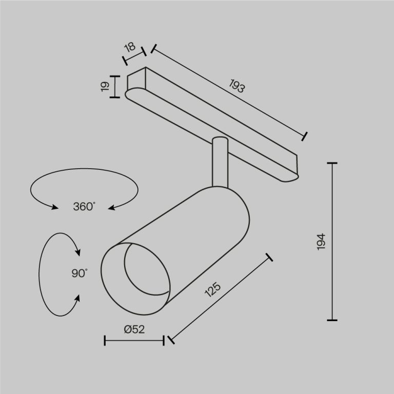 Трековый магнитный светильник Maytoni Technical Magnetic track system Exility Focus LED TR032-2-12W4K-M-BBS