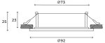 Встраиваемый светильник Hesby Lighting Eclipse HSBL_0110