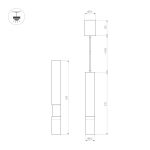 Подвесной светильник Arlight SP-ARTEMIS-HANG-P-R60-15W Warm3300-MIX (WH, 8-80 deg, 230V, TRIAC) 056119