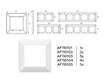 Рамка одноместная Ambrella Volt Line AF110101