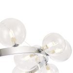 Подвесная люстра Crystal Lux AGATA SP15 V2 CHROME/TRANSPARENTE