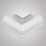 Угловой соединитель с закладным профилем AM Group AM540 WH SMART