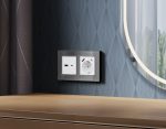 Лицевая панель для розетки с/з со шторками 2USB A+C Ambrella Volt Alfa AP1300