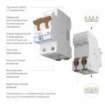 Автоматический выключатель 2P 25 A C 4,5 кА Werkel W902P254 4690389192708 a062496