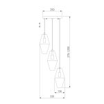 Подвесная люстра Eurosvet Prism 50236/3 прозрачный a058959