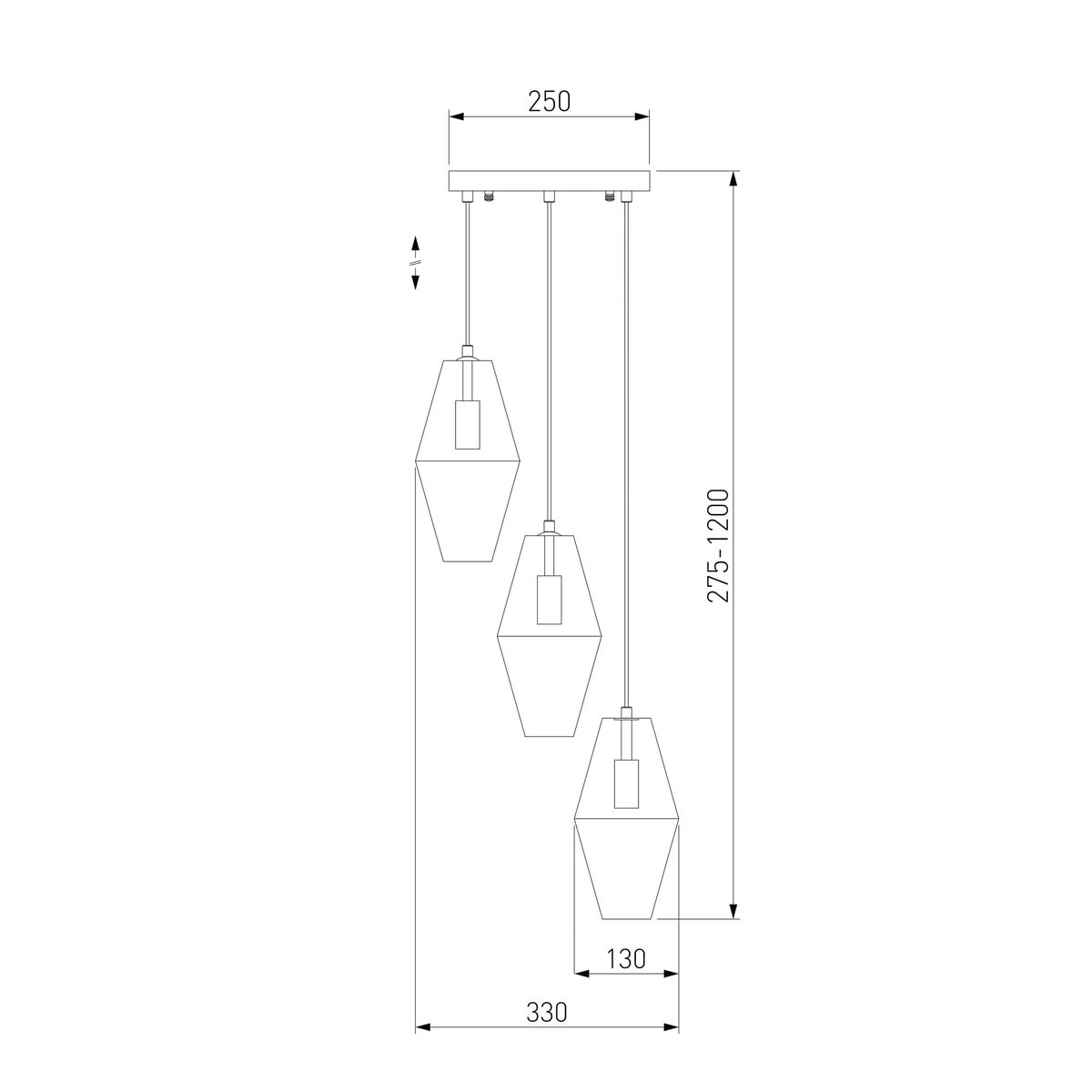 Подвесная люстра Eurosvet Prism 50236/3 прозрачный a058959 Подвесная люстра Eurosvet Prism 50236/3 прозрачный a058959