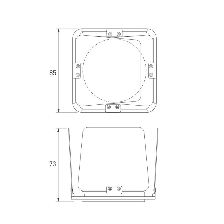 Шторки кашетирующие Arlight LGD-ARTIFACT-BARNDOOR-R65 (WH) (Металл) 057161