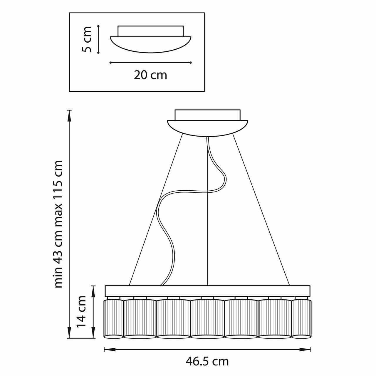 Подвесная светодиодная люстра Lightstar Nibbler 812126 Подвесная светодиодная люстра Lightstar Nibbler 812126