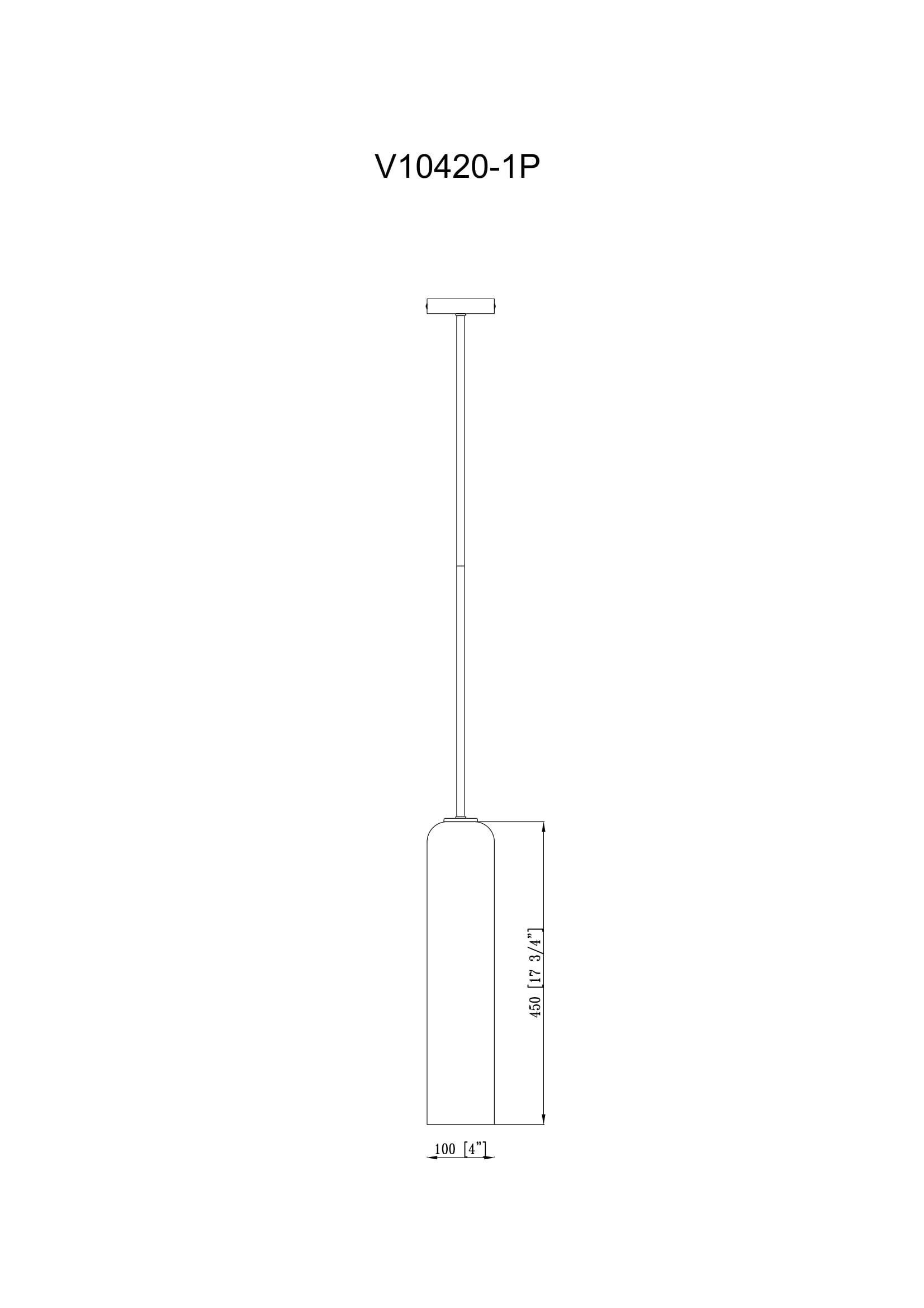 Подвесной светильник Moderli Rosberg V10420-1P Подвесной светильник Moderli Rosberg V10420-1P