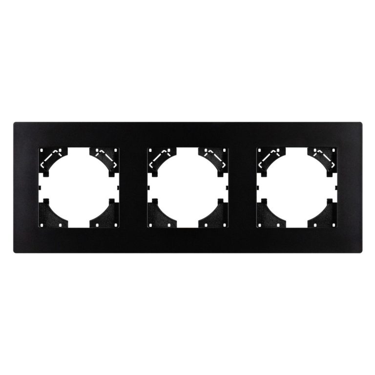 Рамка на 3 поста пластиковая Arlight FRM-PERIO-PL-3-BK 049755
