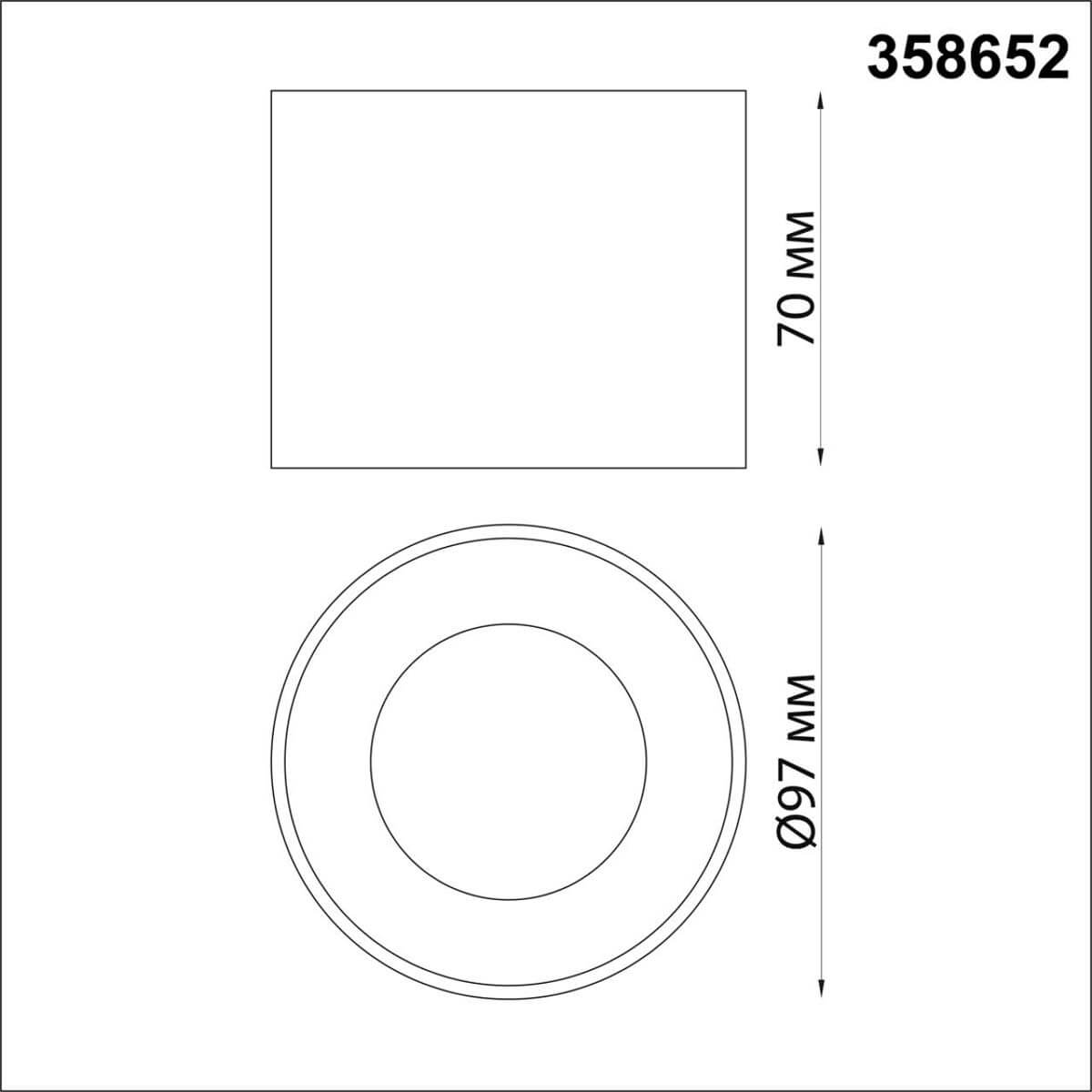 Накладной светильник Novotech Patera 358652 Накладной светильник Novotech Patera 358652