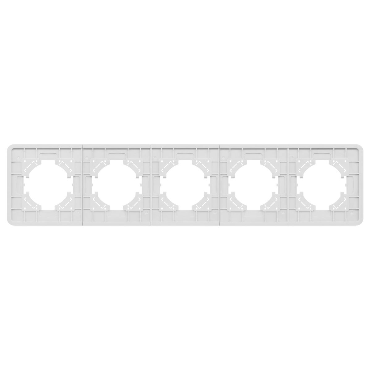 Рамка на 5 постов алюминиевая Arlight FRM-AKIRY-AL-5-SR 049734 Рамка на 5 постов алюминиевая Arlight FRM-AKIRY-AL-5-SR 049734