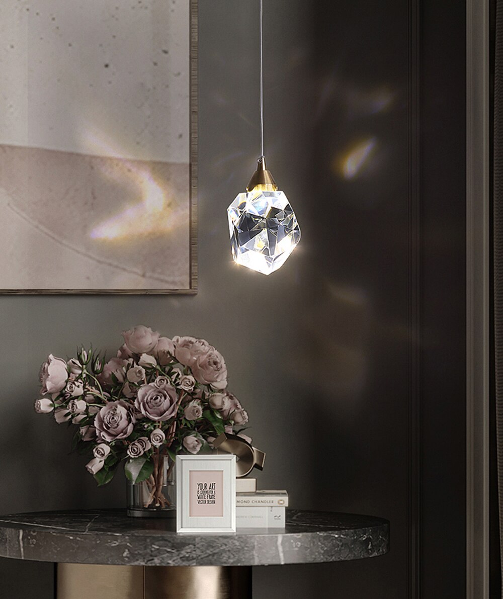 Подвесной светильник Delight Collection Crystal rock OM820083-1G (MD-020B-1 gold) Подвесной светильник Delight Collection Crystal rock OM820083-1G (MD-020B-1 gold)