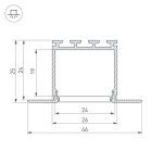 Профиль Arlight PLS-LOCK-H25-FM-2000 ANOD 016447