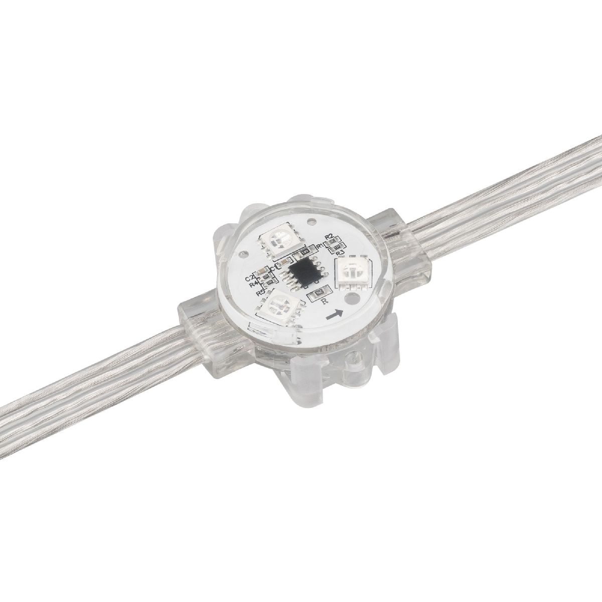 Модуль управляемый Arlight VISOR-SPI-5060-3-12V RGB 120deg (D30x16mm, 0.75W, IP68) 029377 Модуль управляемый Arlight VISOR-SPI-5060-3-12V RGB 120deg (D30x16mm, 0.75W, IP68) 029377