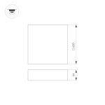 Потолочный светильник Arlight SP-Quadro-S600x600-60W Warm3000 034804