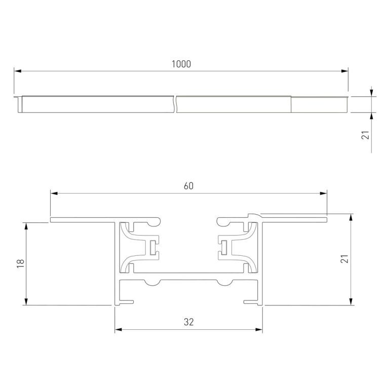 Встраиваемый однофазный шинопровод Elektrostandard Track Rail WH Recessed 4690389178511