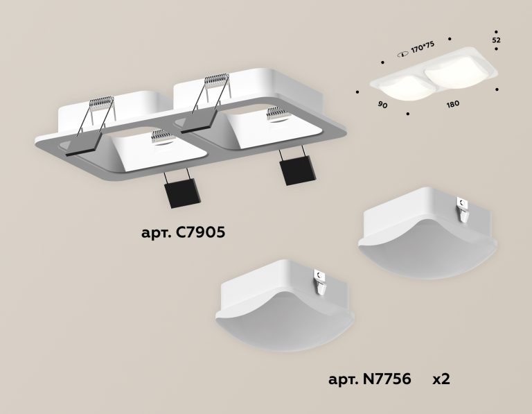 Встраиваемый светильник Ambrella Light Techno XC7905014 (C7905, N7756)