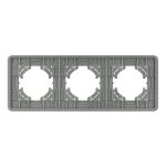 Рамка на 3 поста стеклянная Arlight FRM-OMALI-GS-3-GR 049698