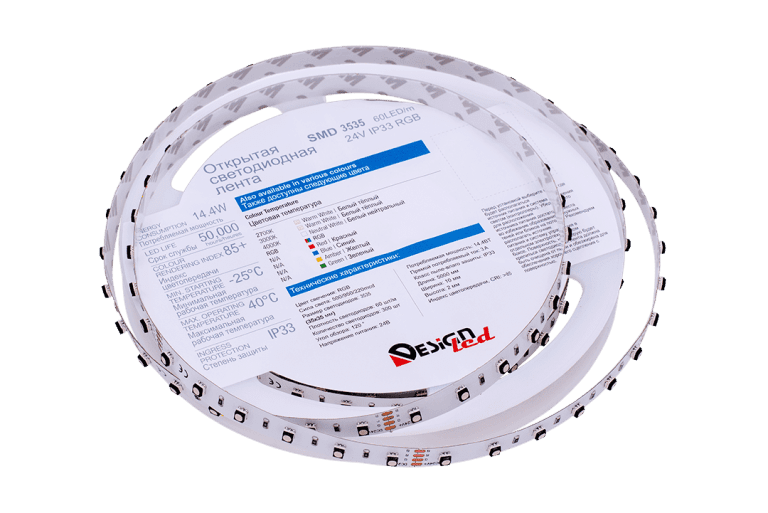 Светодиодная лента DesignLed DSG3A60-24-RGB-33 002843