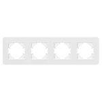 Рамка на 4 поста стеклянная Arlight FRM-OMALI-GS-4-WH 049700