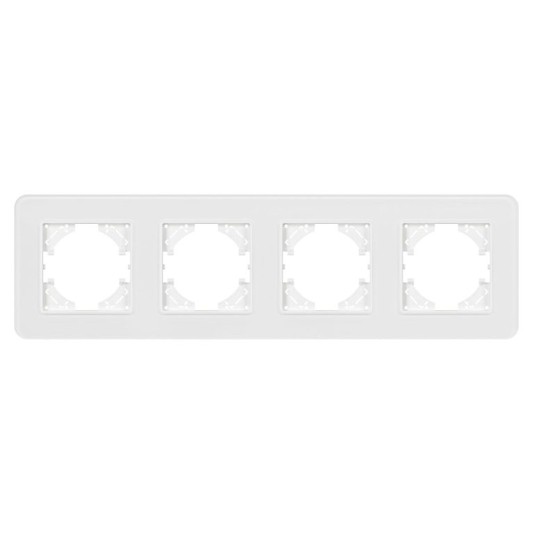 Рамка на 4 поста стеклянная Arlight FRM-OMALI-GS-4-WH 049700