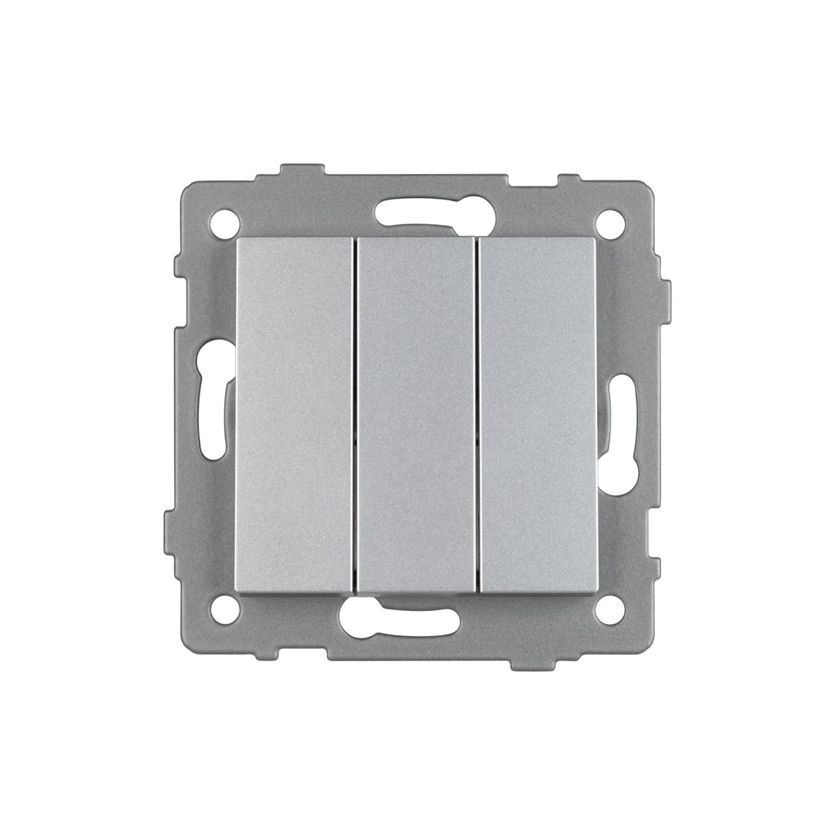 Механизм выключателя трехклавишный непроходной Arlight SWT-MK03-PL-GR-V (250V, 10A) 049898 Механизм выключателя трехклавишный непроходной Arlight SWT-MK03-PL-GR-V (250V, 10A) 049898