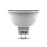 Лампа светодиодная диммируемая Gauss GU5.3 6W RGBW рефлектор матовый 101105406