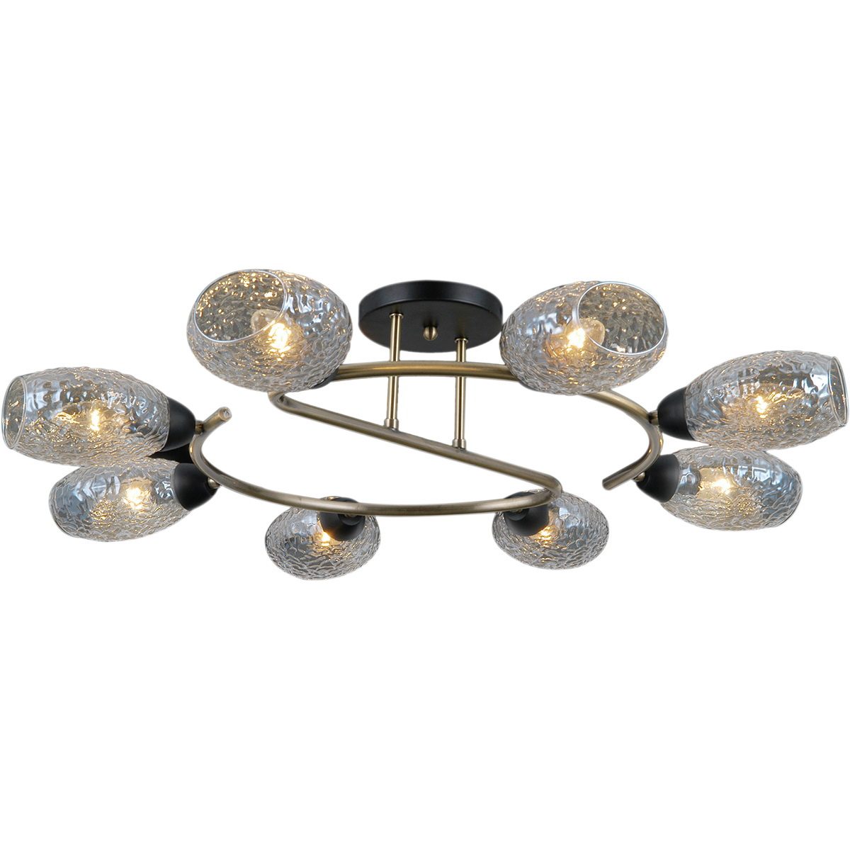 Люстра на штанге Illumico IL0300-8CSQ-79 BK AB Люстра на штанге Illumico IL0300-8CSQ-79 BK AB
