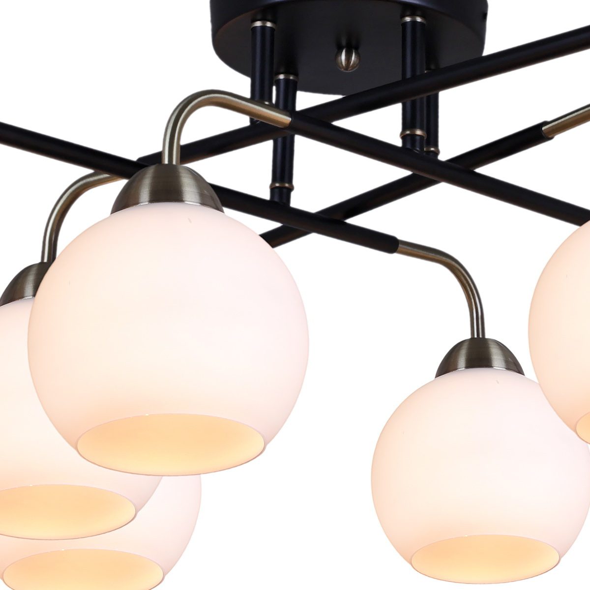 Люстра на штанге Illumico IL0252-8CSQ-79 BK AB Люстра на штанге Illumico IL0252-8CSQ-79 BK AB