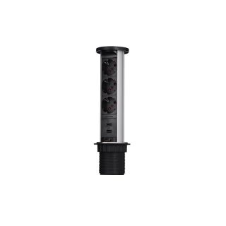 Блок розеток 105W (3 секции и 2 USB) Mebax 00-00001161