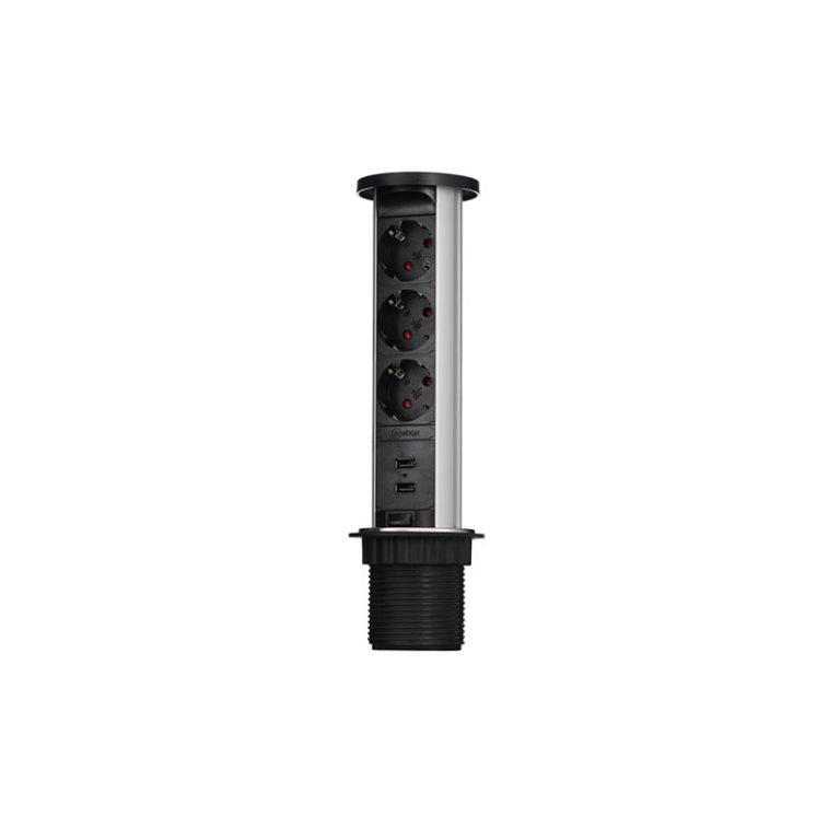 Блок розеток 105W (3 секции и 2 USB) Mebax 00-00001161