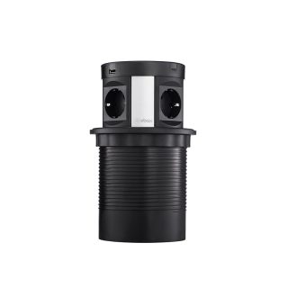 Блок розеток 107J (4 секции, 2 USB А + 2 USB С) Mebax 00-00001464