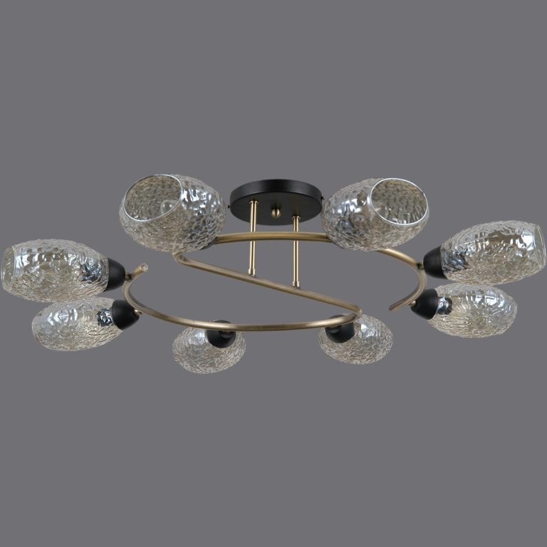 Люстра на штанге Illumico IL0300-8CSQ-79 BK AB