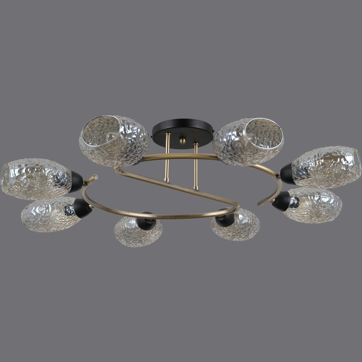 Люстра на штанге Illumico IL0300-8CSQ-79 BK AB Люстра на штанге Illumico IL0300-8CSQ-79 BK AB
