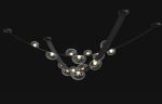 Подвесной светодиодный светильник Crystal Lux Bosque SP7 L3000 Black/Transparent