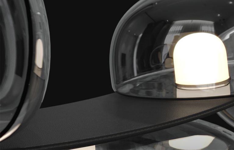 Подвесной светодиодный светильник Crystal Lux Bosque SP7 L3000 Black/Transparent