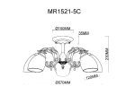 Люстра на штанге MyFar Biene MR1521-5C