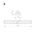 Линейный светильник Arlight SP-LAGERN-L1500-250W Day4000 052431