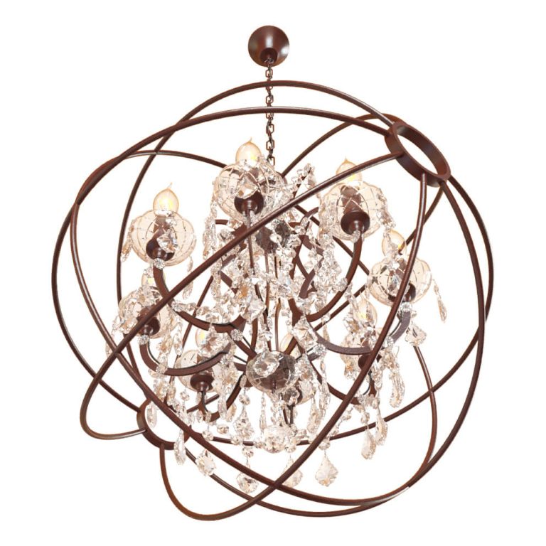 Подвесная люстра LOFT IT Foucaults orb crystal Loft1897/8