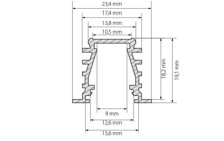 Профиль Arlight TOP-DEEP-F-2000 ANOD (K13,P15) 016971