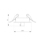 Чаша потолочная встраиваемая Arlight SPX-CANOPY-R60-C4 (WH) 046009