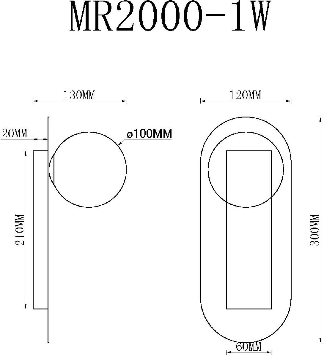 Настенный светильник MyFar July MR2000-1W Настенный светильник MyFar July MR2000-1W