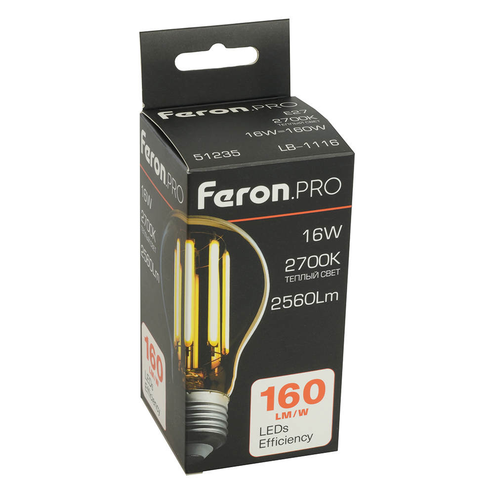 Светодиодная лампа Feron LB-1116 E27 16W 2700K 51235 Светодиодная лампа Feron LB-1116 E27 16W 2700K 51235